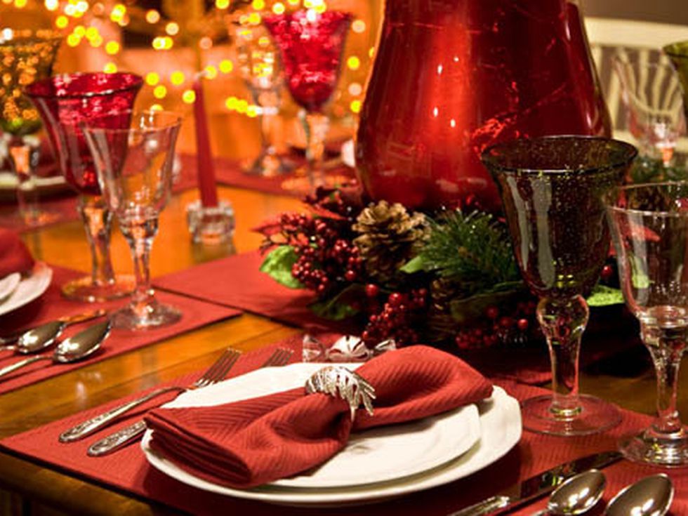 Подредба на коледната трапеза