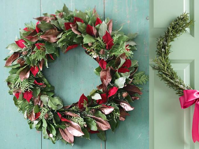 Идеи за коледна украса на входната врата