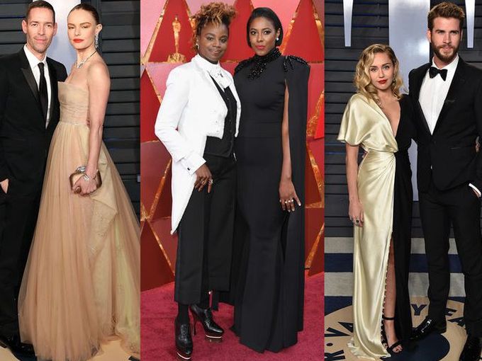 Най-красивите двойки на Оскарите (СНИМКИ)