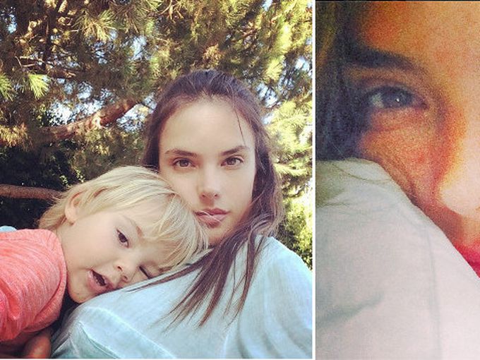 Алесандра Амброзио без грим