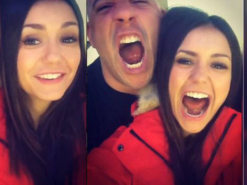 Звездни приятели: Нина Добрев и Вин Дизел