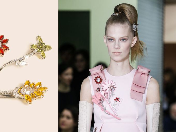 Нежните брошки се завръщат на мода благодарение на Prada