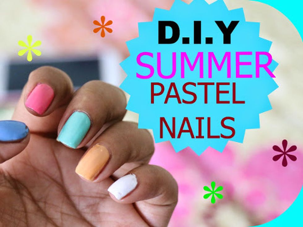 Пастелен маникюр за лятото