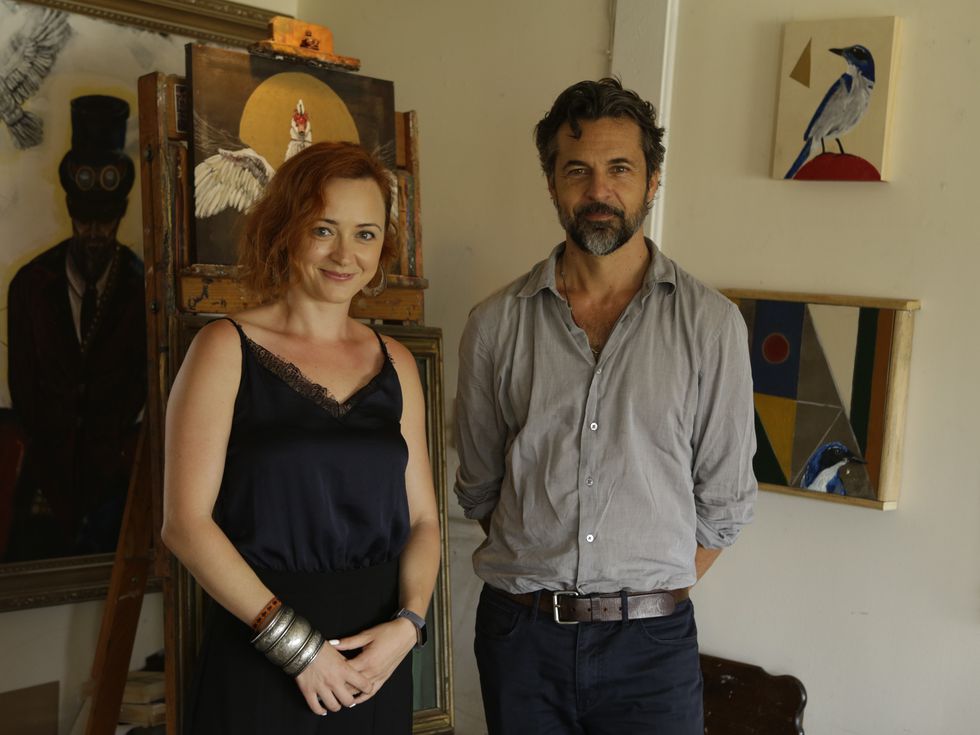 Стаси Айви от снимачната площадка в Торонто