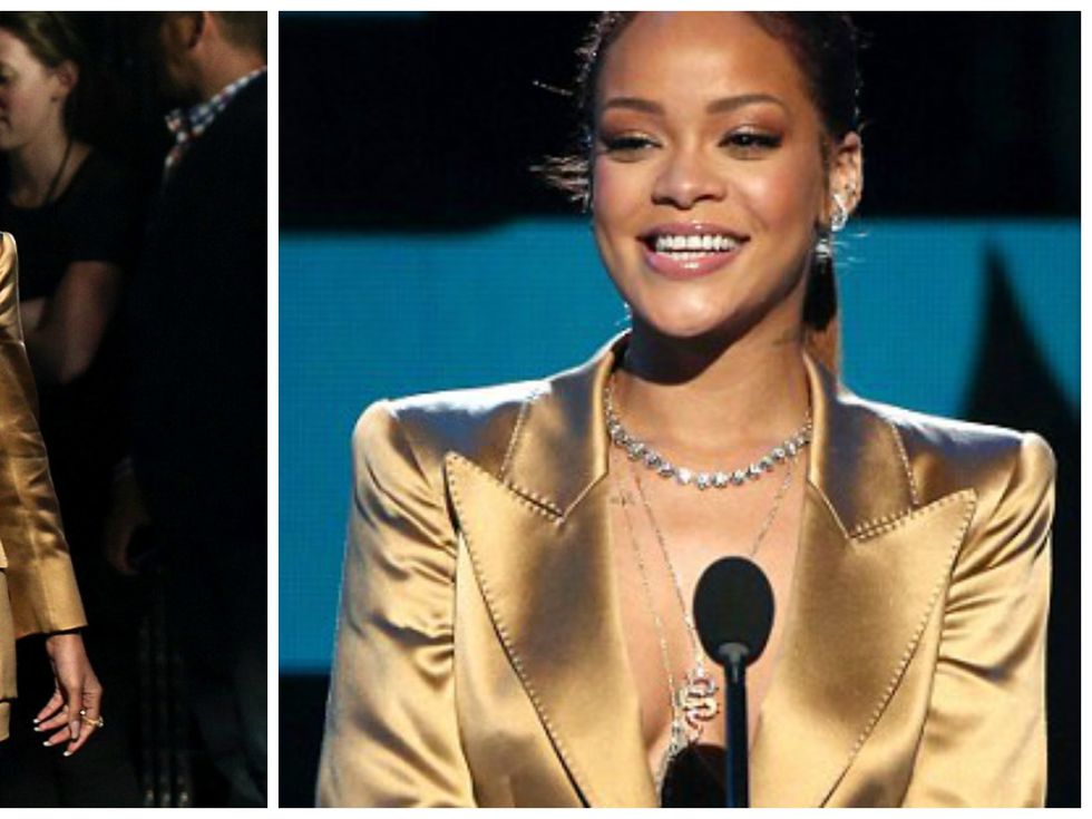 Да или не: Златният костюм на Риана на BET Awards