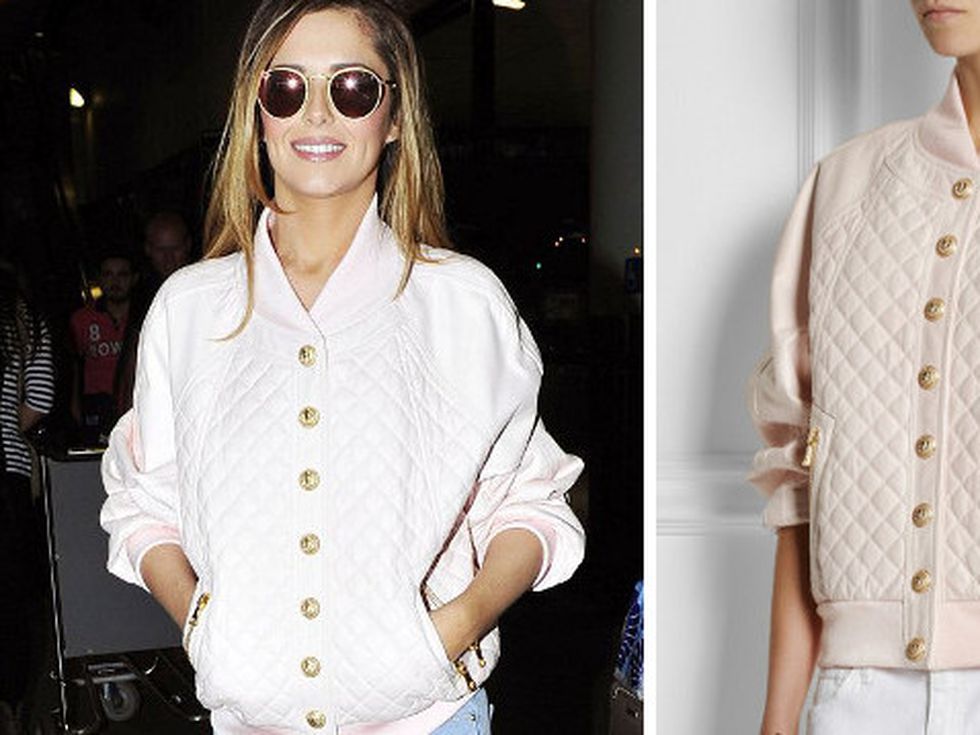 В гардероба на: Шерил Коул и розовият ѝ бомбър