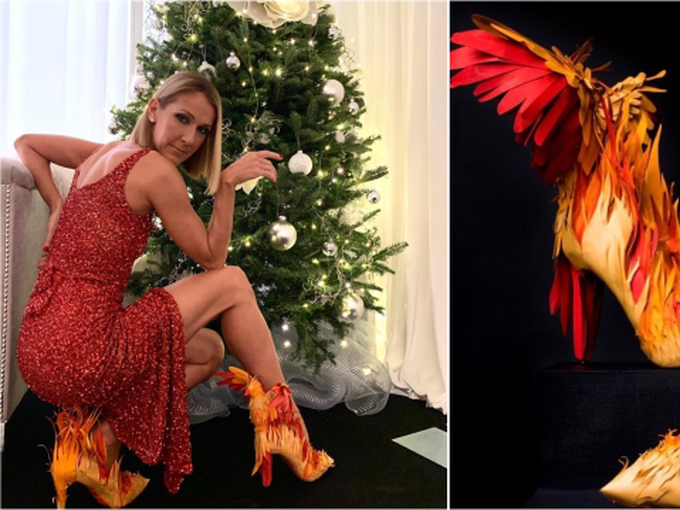 Селин Дион стана за смях: за празника обу обувки с "пуйки" на петата