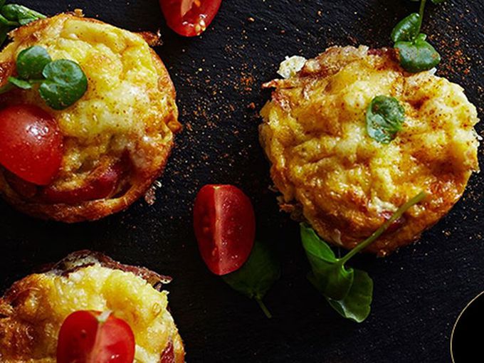 Невероятно вкусни мъфини с картофи, прошуто и Бри Castello