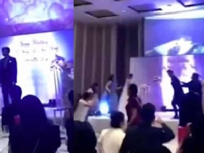 Мъж пусна видео с изневярата на приятелката си по време на сватбата