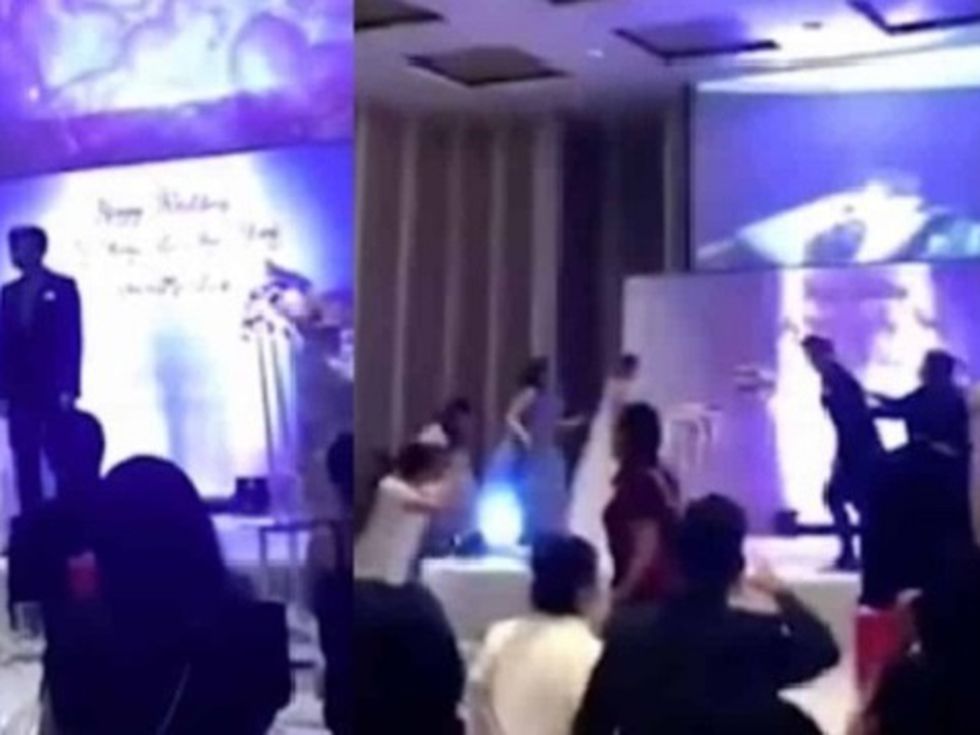 Мъж пусна видео с изневярата на приятелката си по време на сватбата