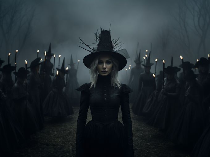 Черни шапки, котли и метли: историческият произход на иконографията на вещиците