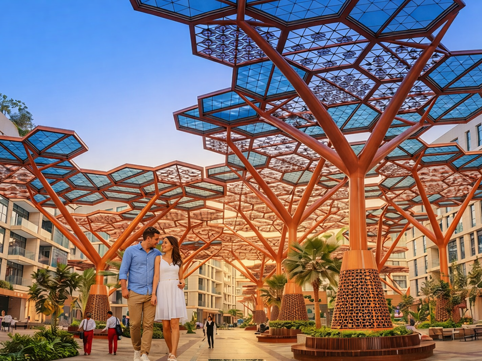 Невъзможното се случи: Райски остров с изкуствен микроклимат се превърна в новото чудо на Близкия изток (Снимки)