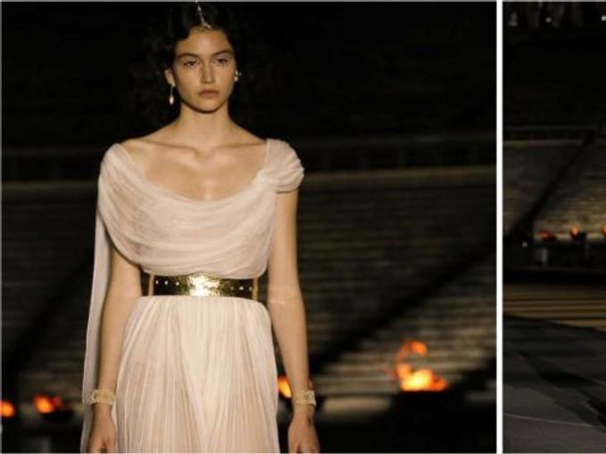 Белослава Хинова дефилира за Dior в Атина
