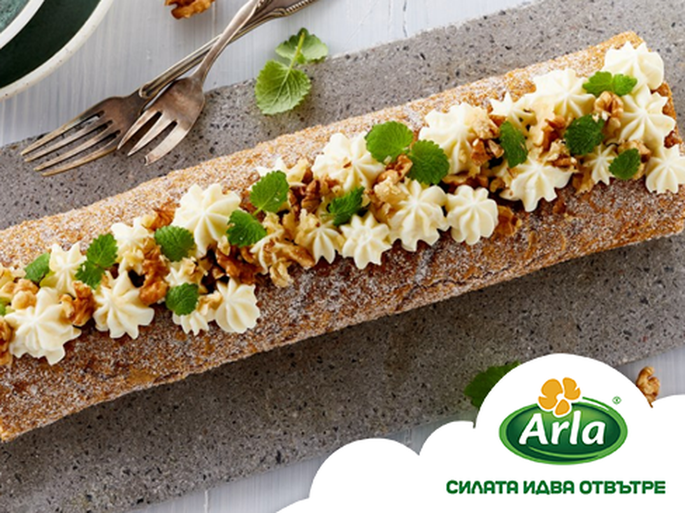 Морковено руло с крем сирене Arla