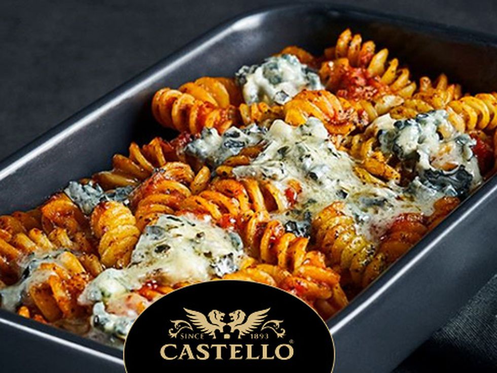 Фузили на фурна със синьо сирене Castello®
