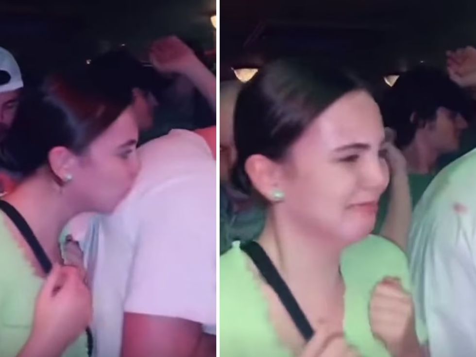 Палавница оставя целувки по ризите на непознати мъже