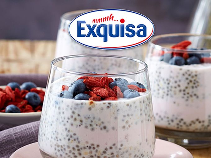 Овесени ядки с чия и боровинки