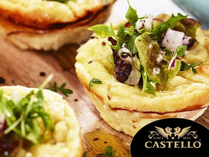 Яйчени мъфини с чедър Castello