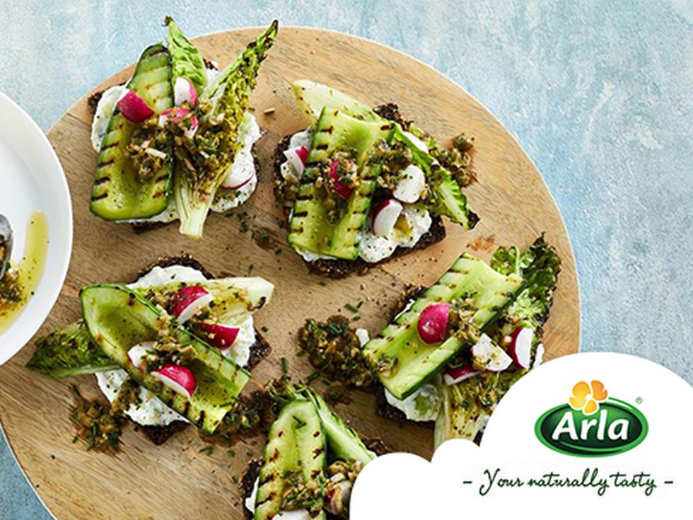 Сандвичи с гриловани зеленчуци и крем сирене Arla