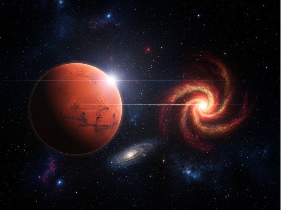 Марс в Стрелец в квадратура с Лунните възли в Риби: кармично напрежение и колективни уроци