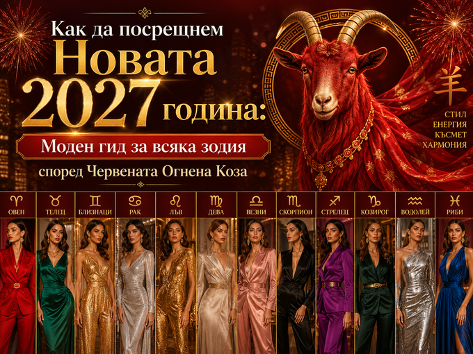 Как да посрещнем Новата 2027 година: Моден гид за всяка зодия според Червената Огнена Коза