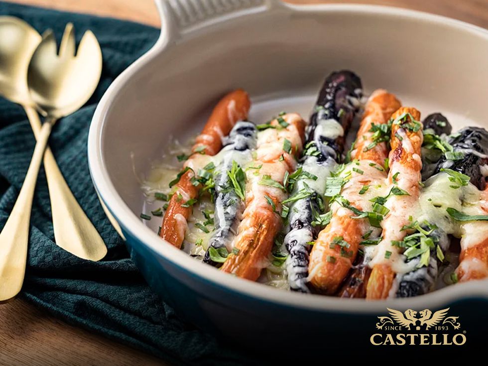 Печени моркови с Castello® Havarti  Creamy