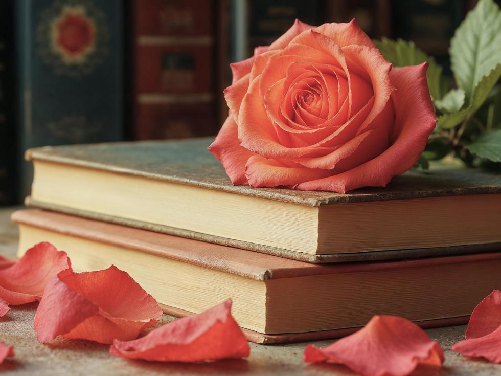 Книга и рози